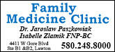 Family Medicine Clinic Lawton Sponsorship Banner