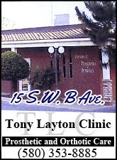 Tony Layton Clinic Prosthetic & Orthotic Care Tall Sponsorship Banner